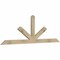 Ekena Millwork Saratoga Rough Sawn Timber Gable Bracket, Douglas Fir, 84"W x 28"H x 2"D x 4"F, 8/12 Pitch GBW084X28X0204SAR00RDF - alternate 2